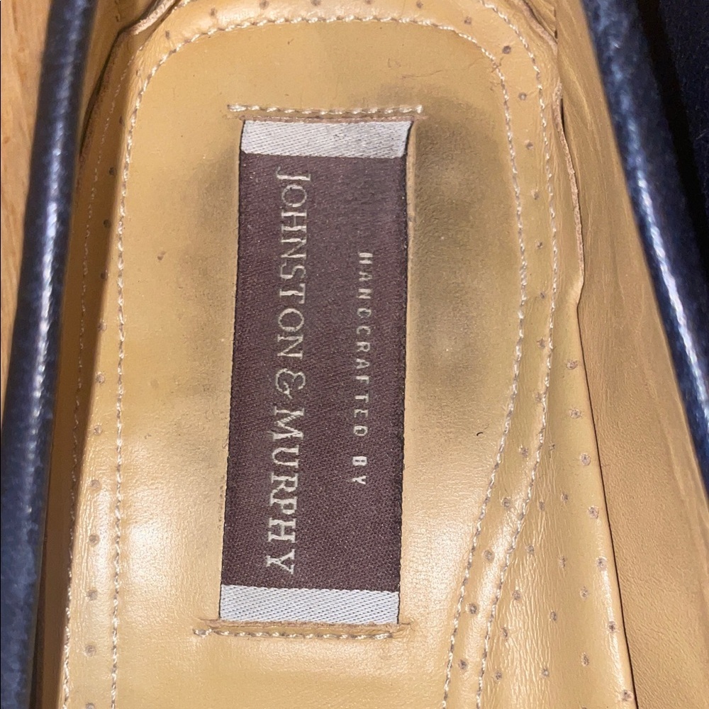 Johnston & Murphy Tan Perforated Loafers - Picture 2 of 9